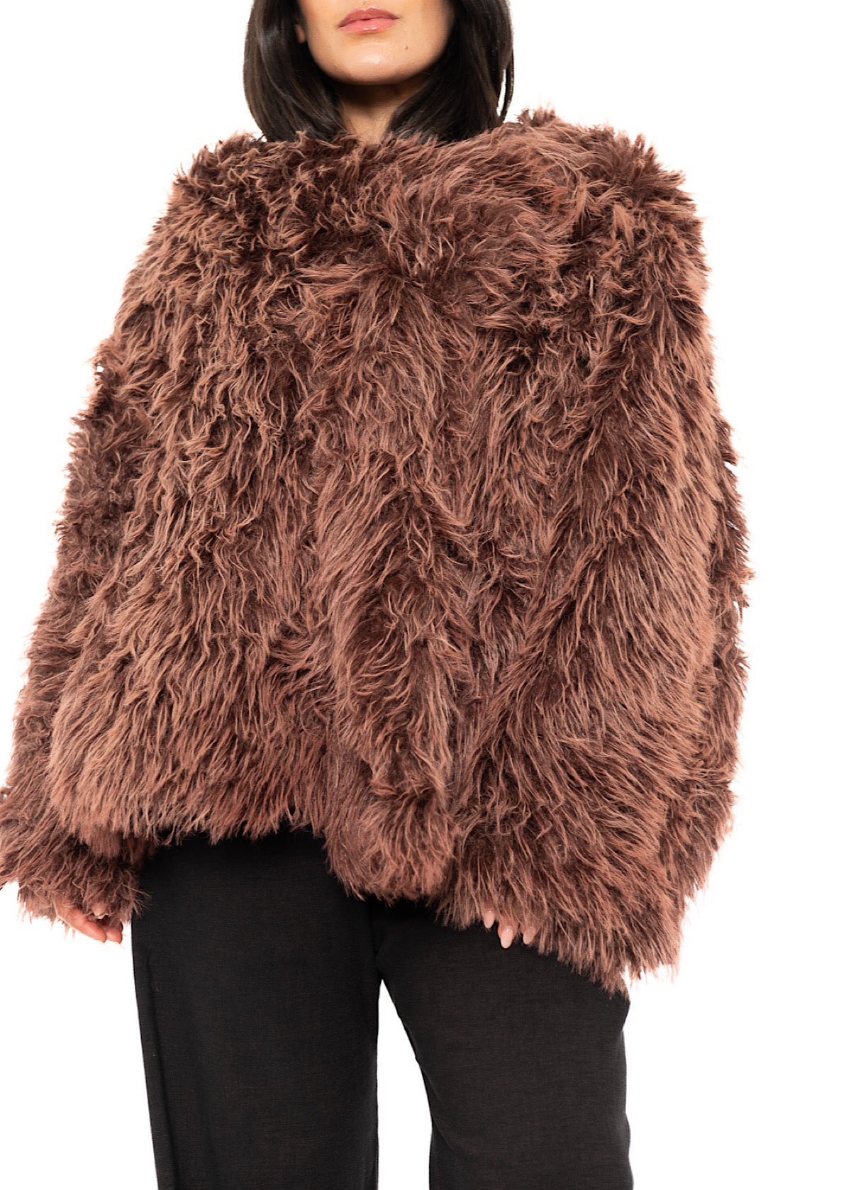 OVERSIZED FAUX FUR JACKET