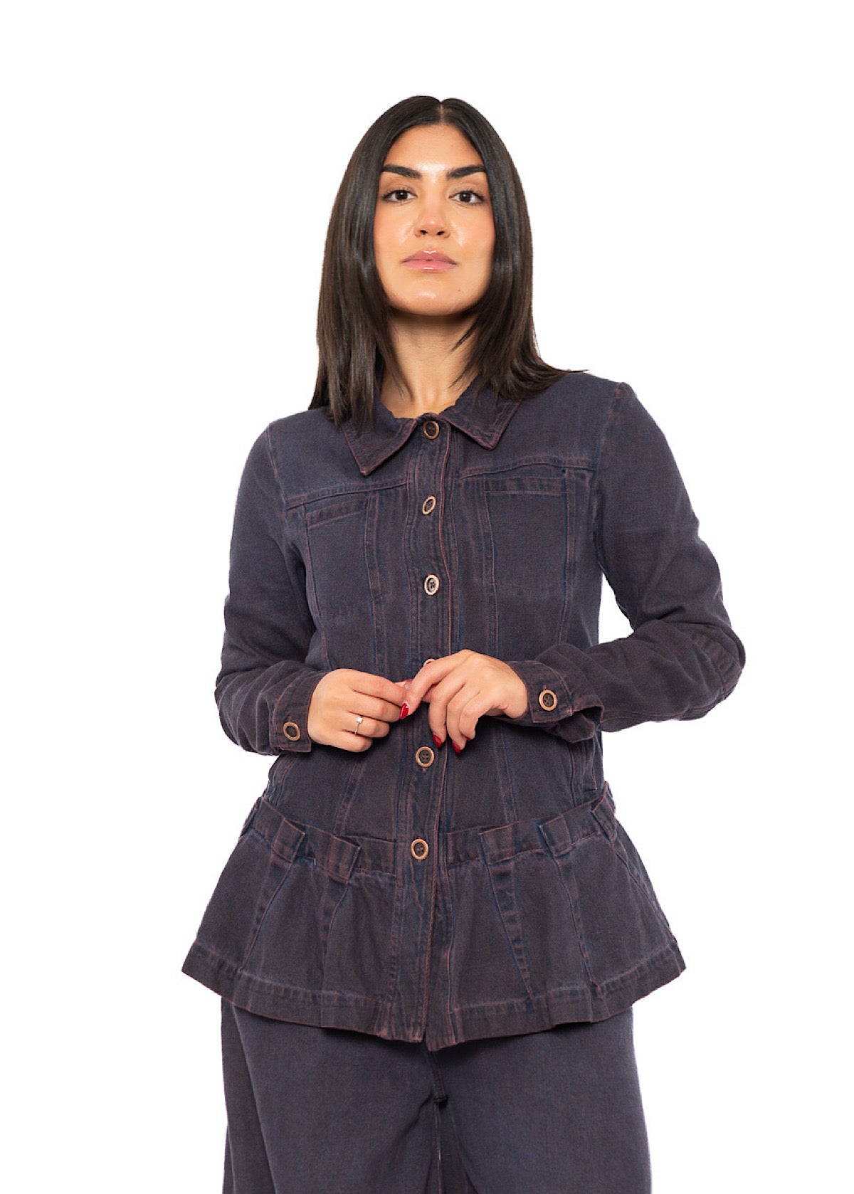 GARMENT-DYED DENIM JACKET