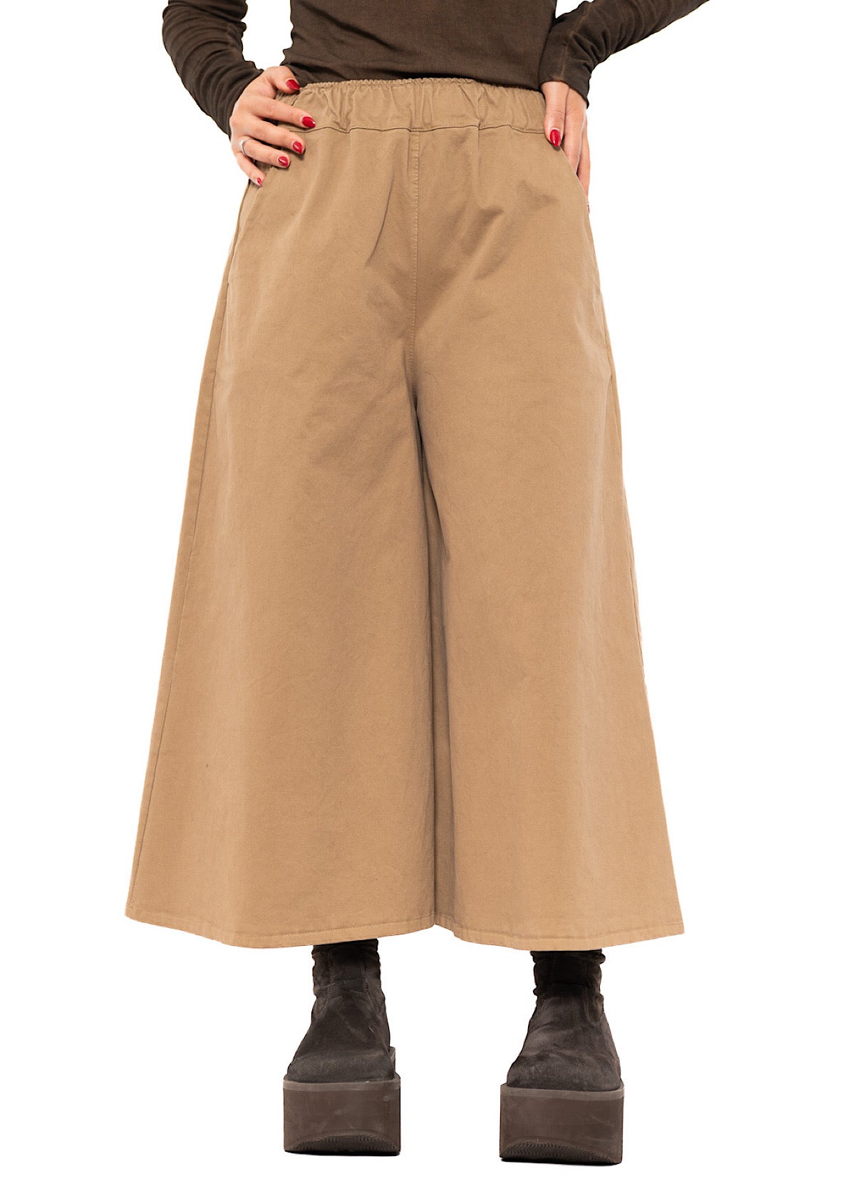 CROPPED LENGTH COTTON TROUSER