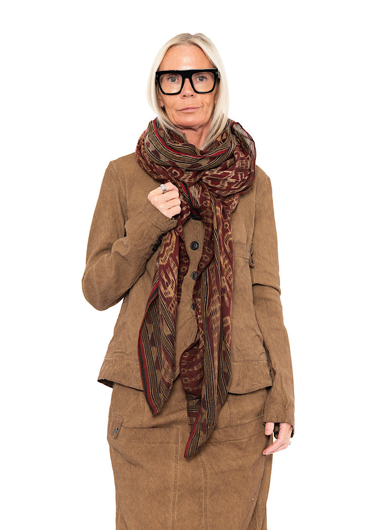 PRINTED MODAL-WOOL SCARF