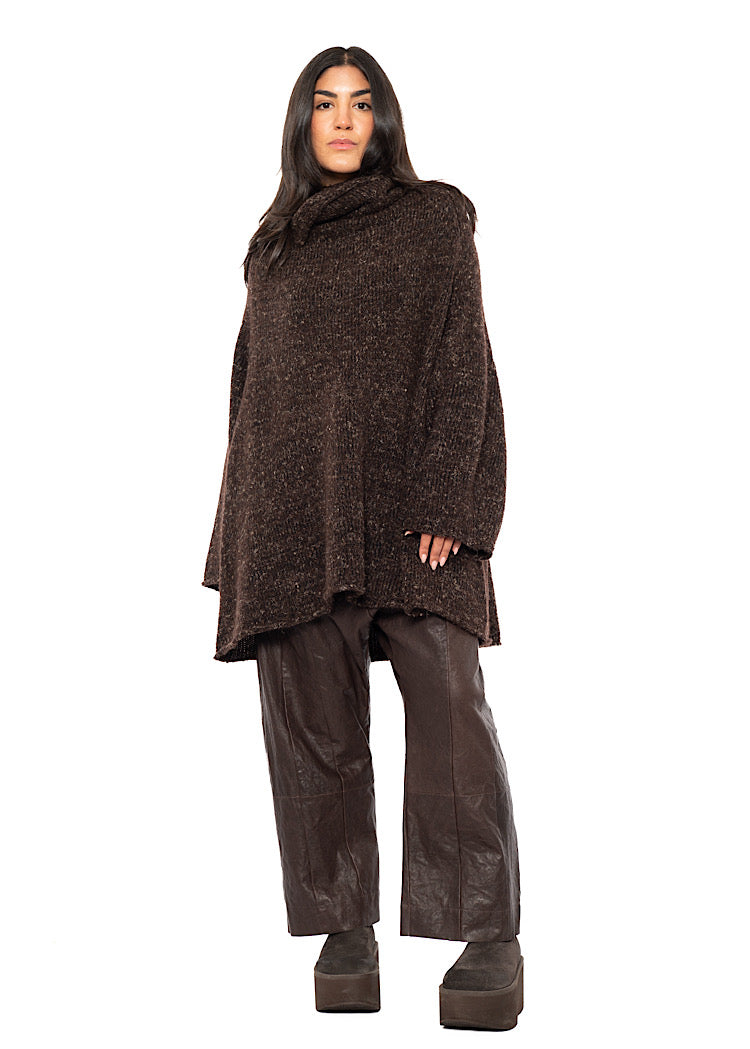 RELAXED MARLED KNIT TUNIC