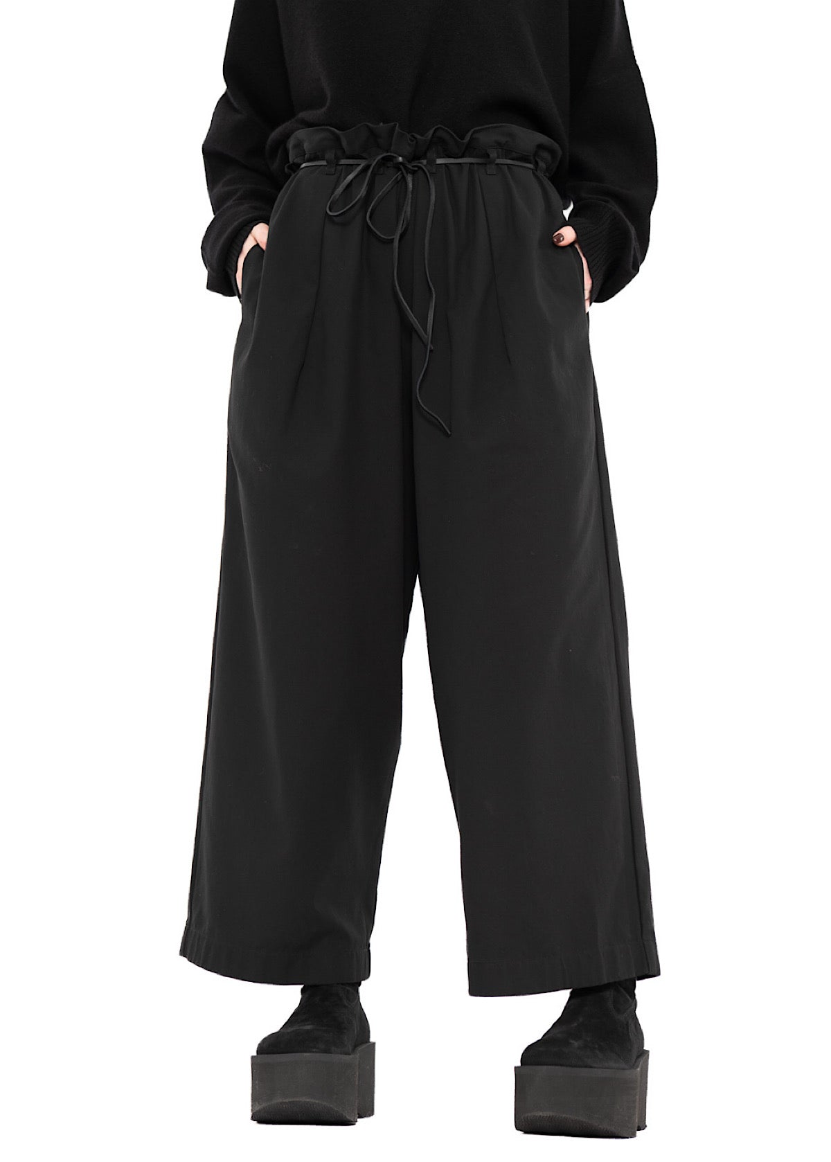 STRAIGHT LEG COTTON TROUSER