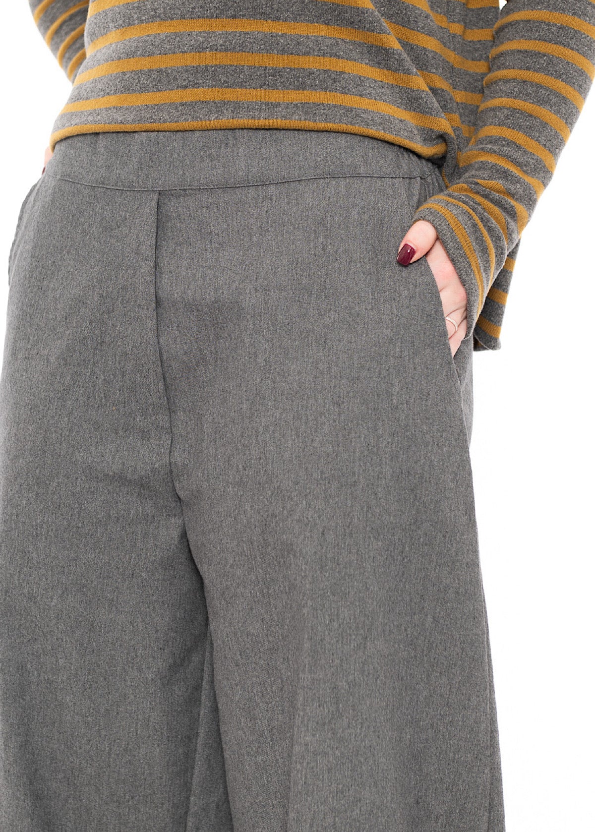 STRUCTURED COTTON-MIX RIMA D TROUSER