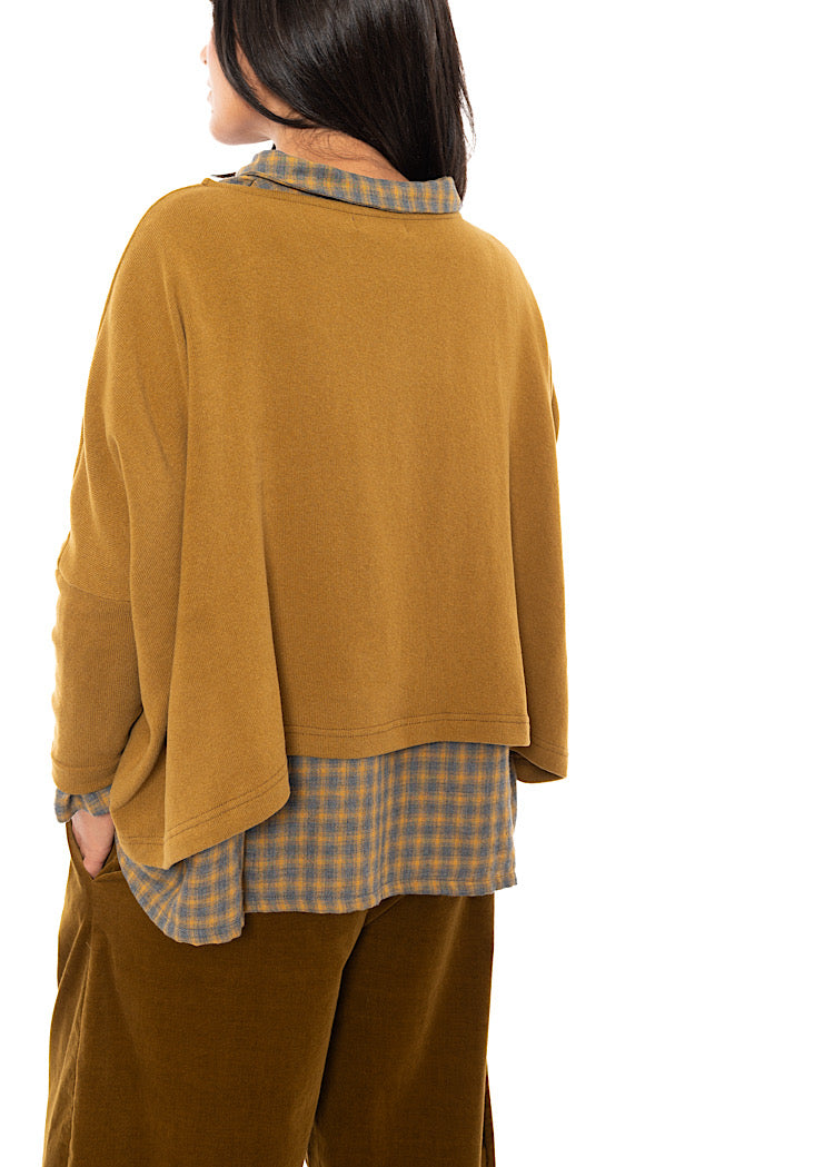 SIGNATURE COTTON-FLEECE KIRA PULLOVER