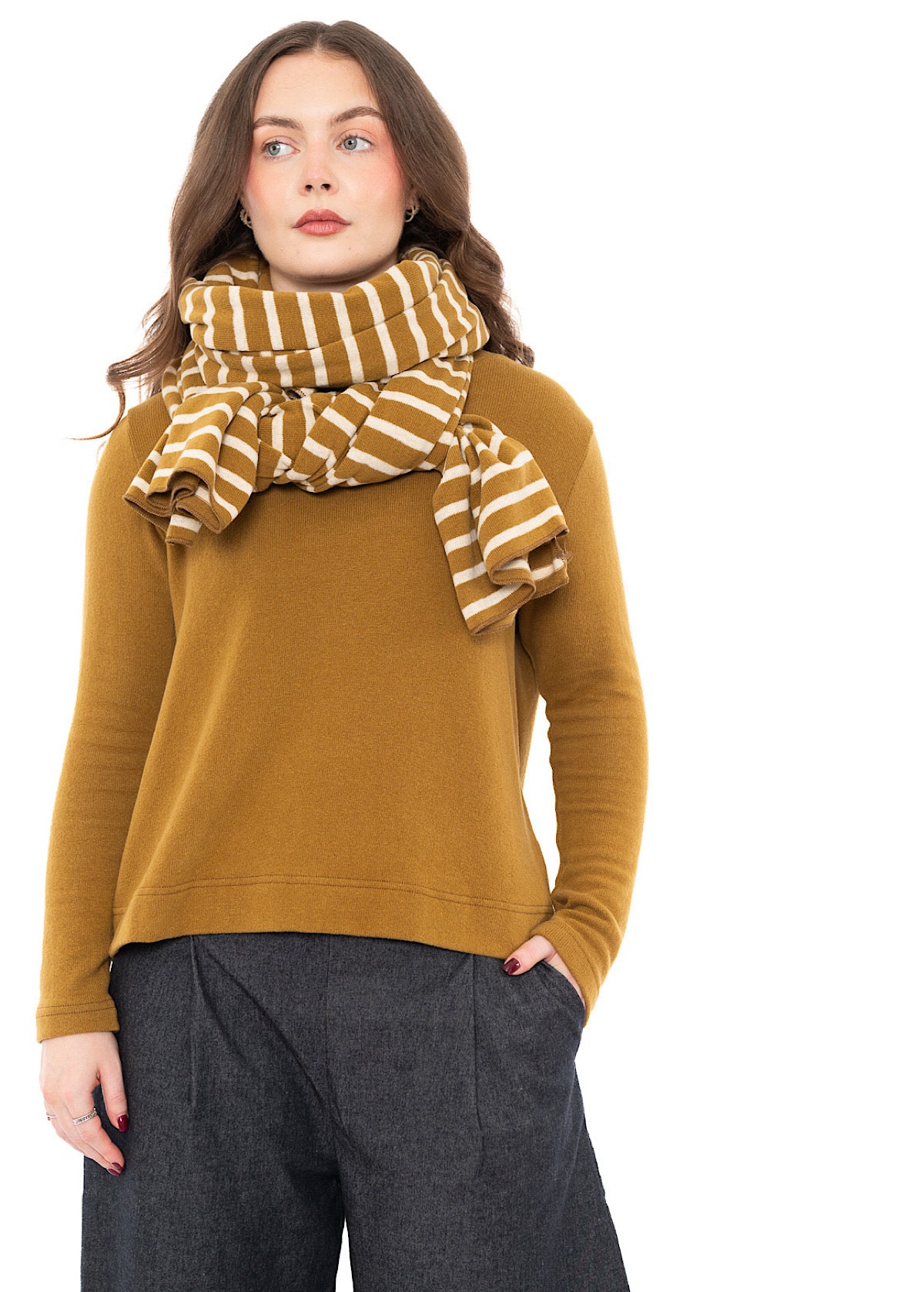 SIGNATURE STRIPED SEGOVIA SCARF
