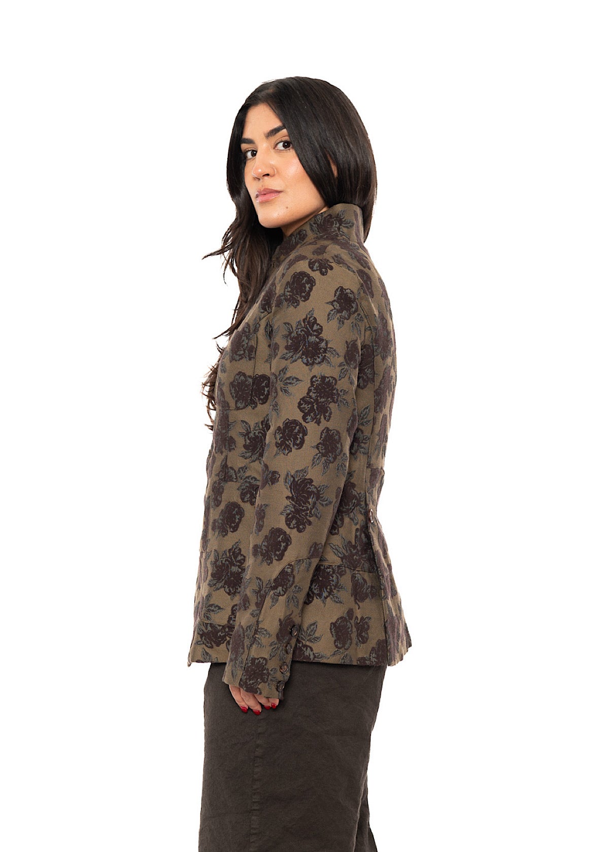 HERITAGE FLORAL STAND COLLAR JACKET