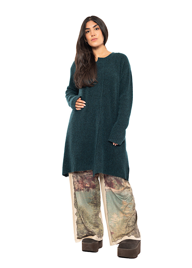 BRUSHED MÉLANGE KNITTED TUNIC