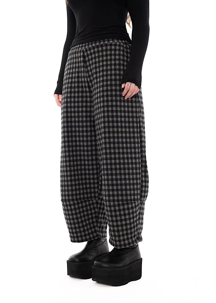 LARGE-CHECK RIMA JQ TROUSER