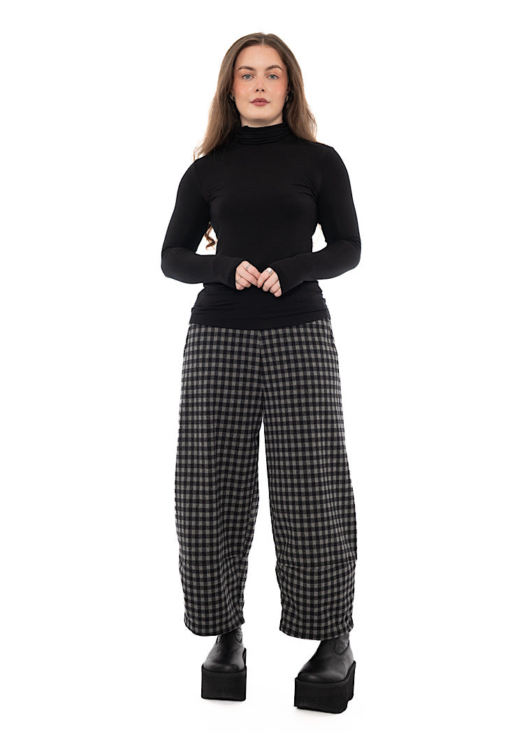 LARGE-CHECK RIMA JQ TROUSER