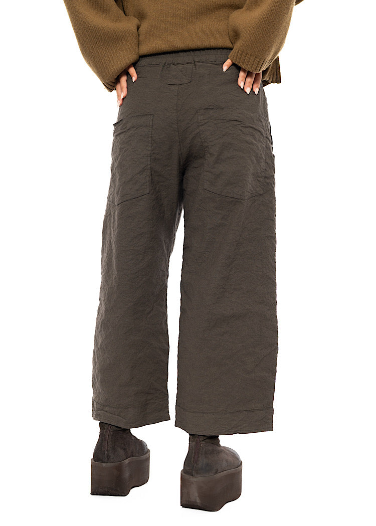 SIGNATURE CRINKLE STRAIGHT LEG TROUSER