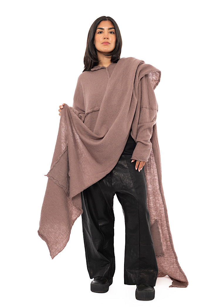 BOILED WOOL POCKET SCARF