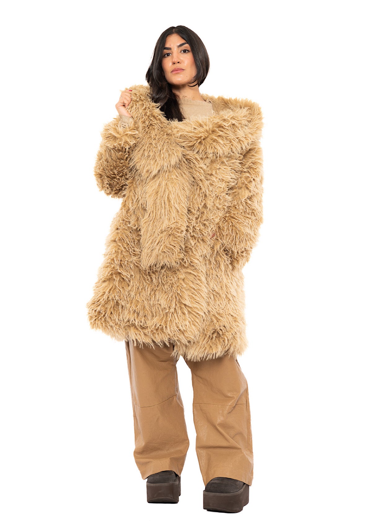 STATEMENT FAUX FUR COAT