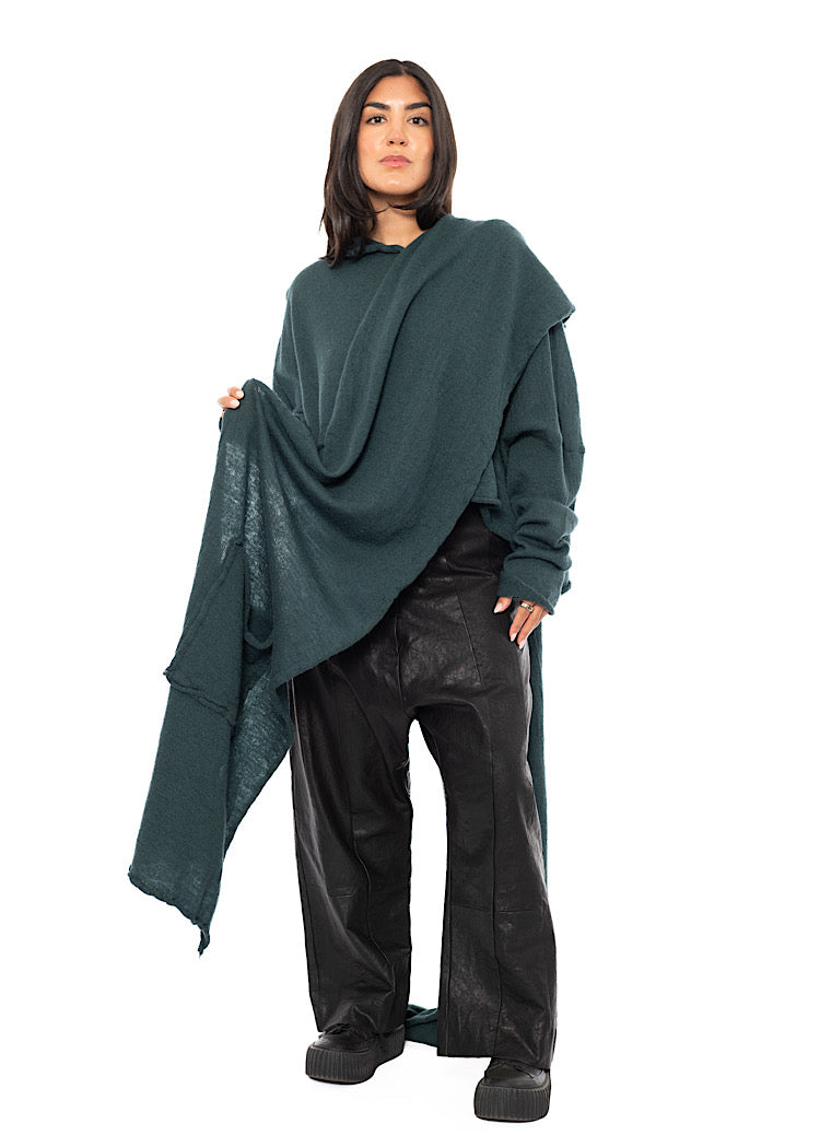 BOILED WOOL POCKET SCARF