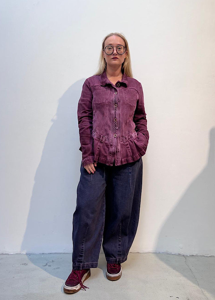 GARMENT-DYED DENIM JACKET *FOREST CLOUD* (Shown in LAVA CLOUD)