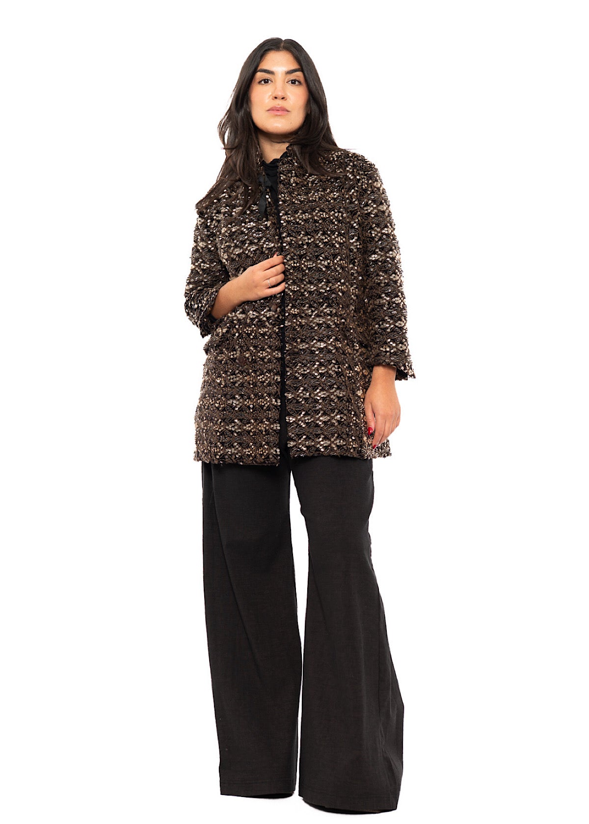 BEADED DOUBLE-BREASTED JACKET