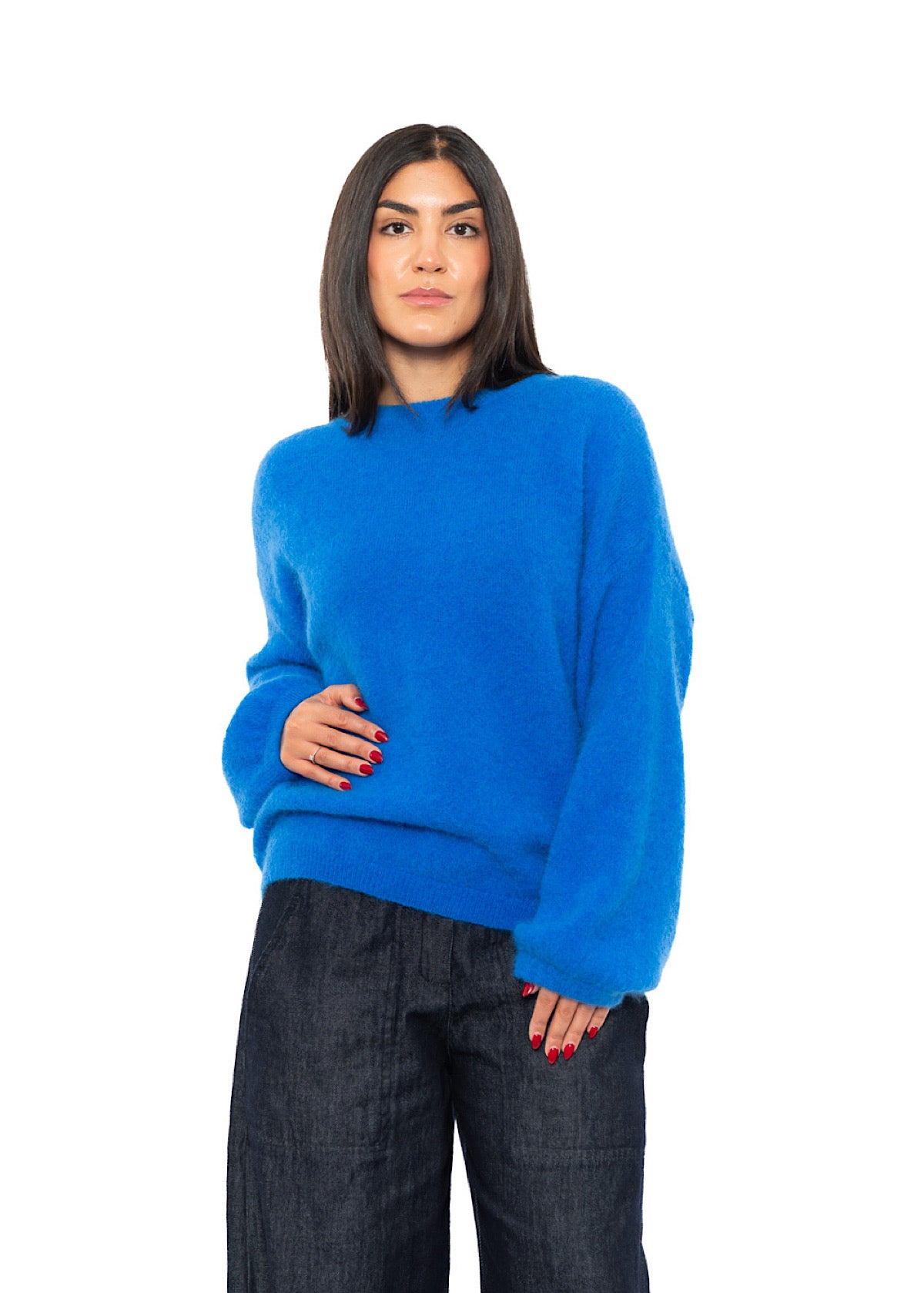 RELAXED ALPACA-MIX PULLOVER