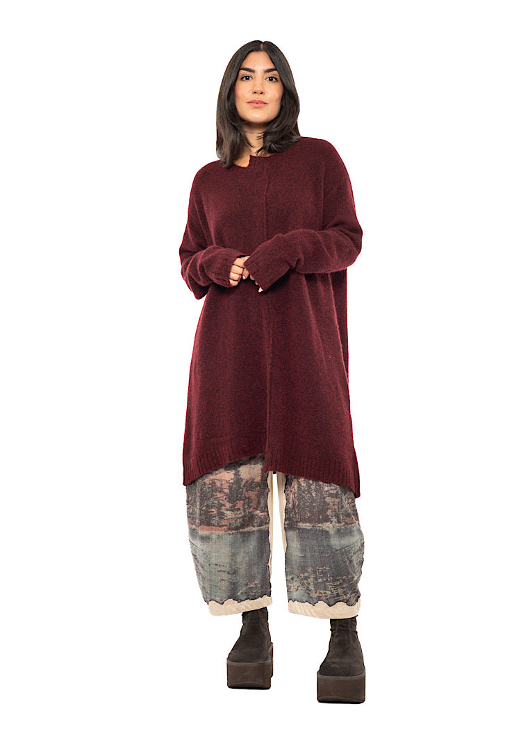 BRUSHED MÉLANGE KNITTED TUNIC