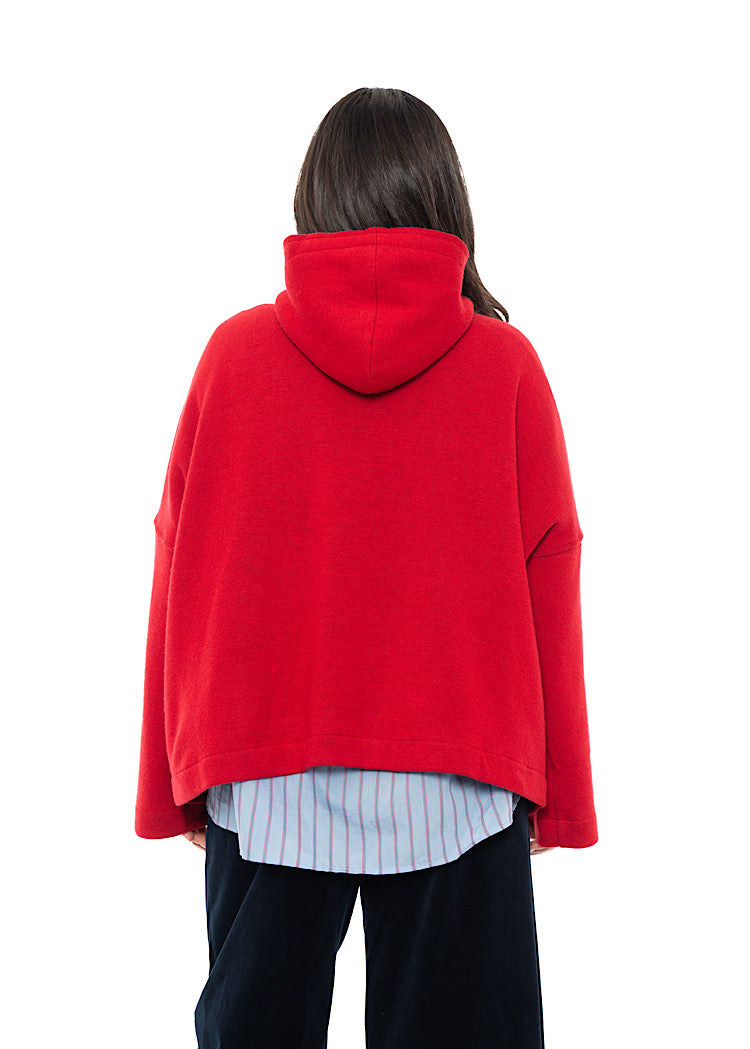 OVERSIZED HOODED WELL JACKET