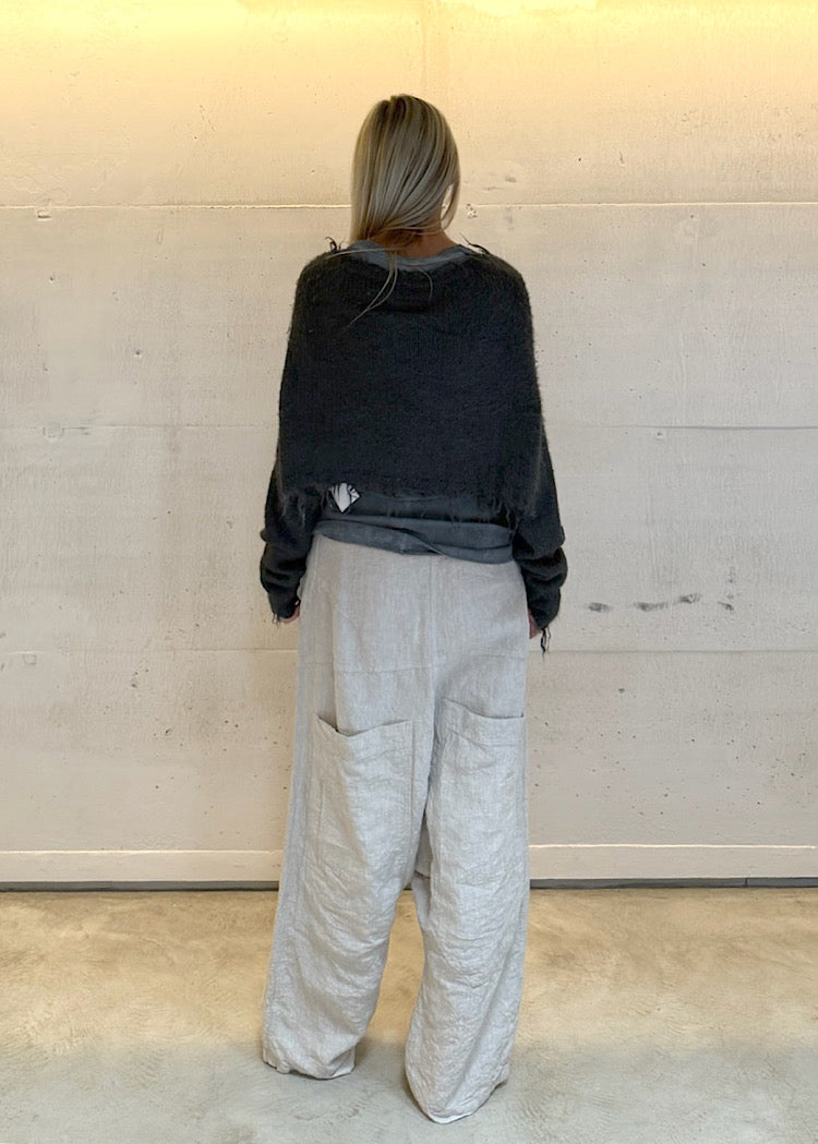 PRE-ORDER RUNDHOLZ DIP CARDIGAN *SKY* (Shown in SEAWEED)