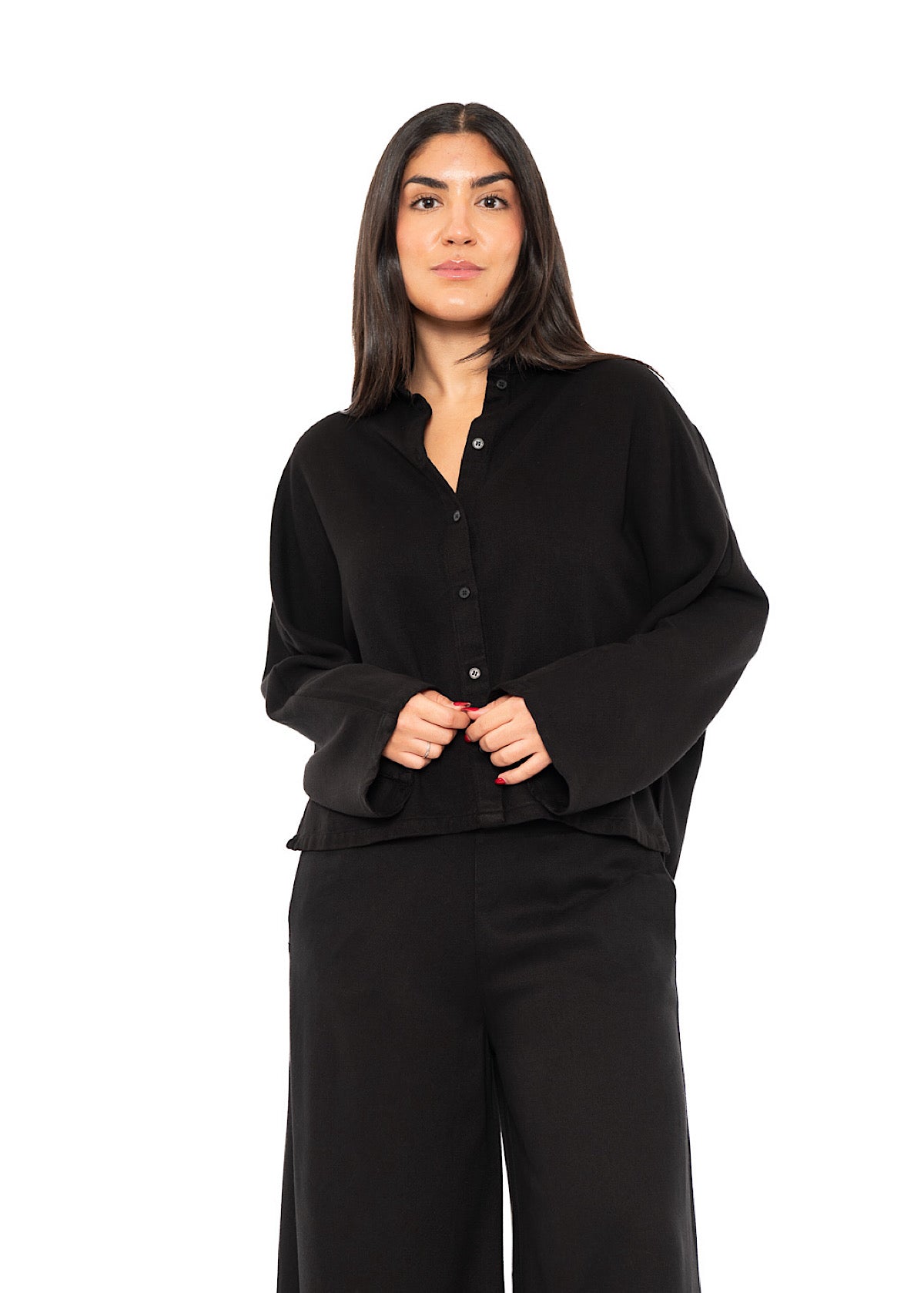 BOXY BATWING SLEEVED BLOUSE