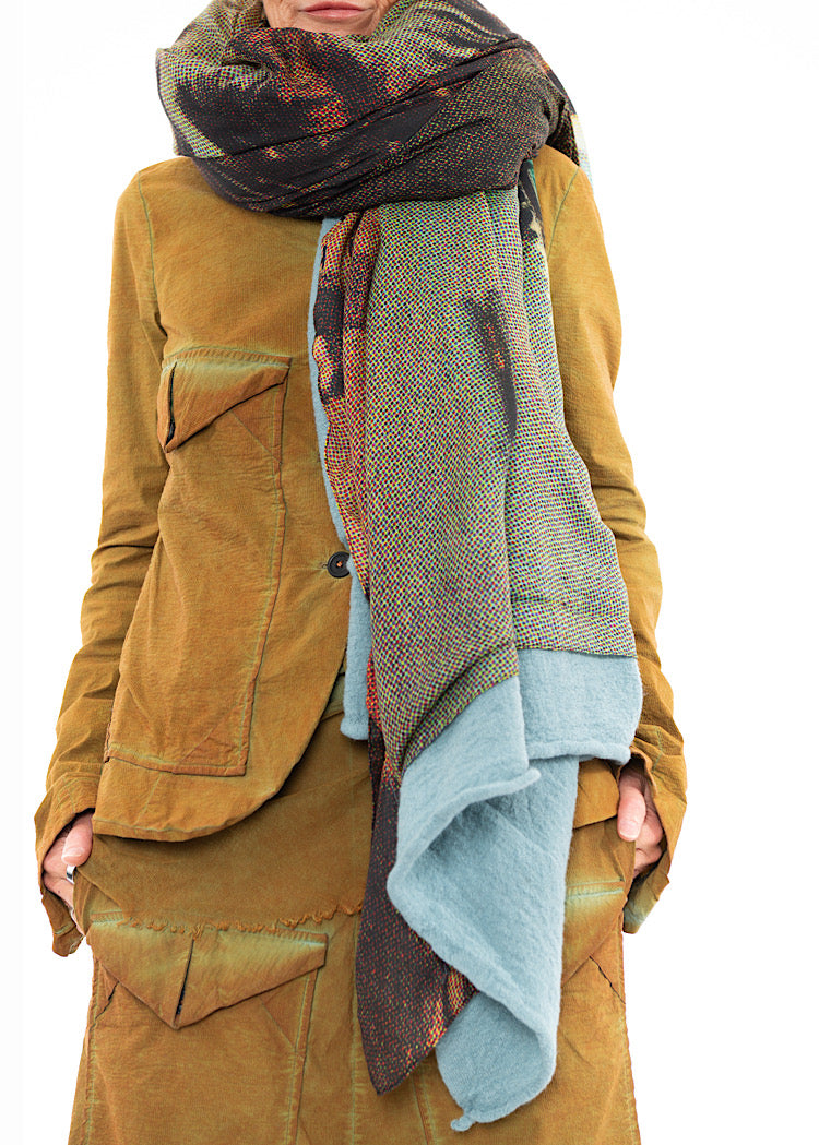 RUNDHOLZ DIP KNITTED SCARF