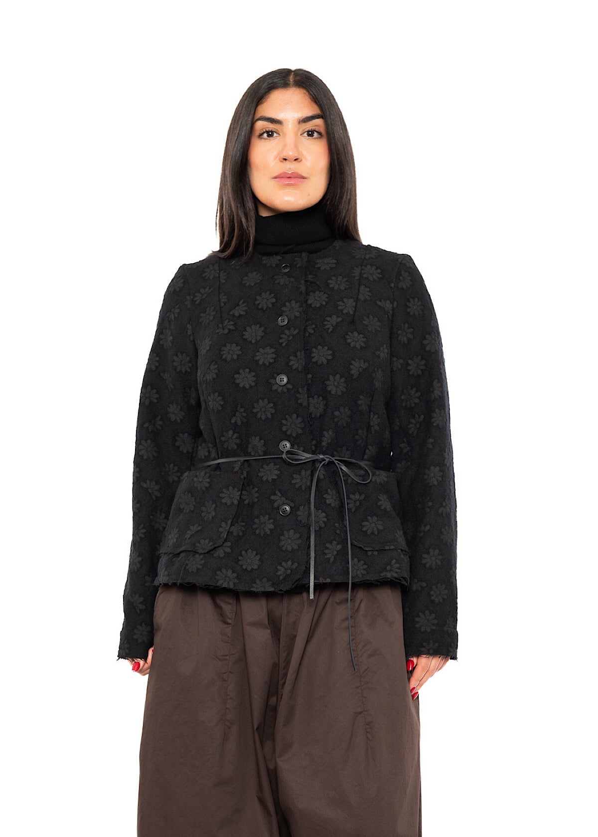 FLORAL JACQUARD JACKET