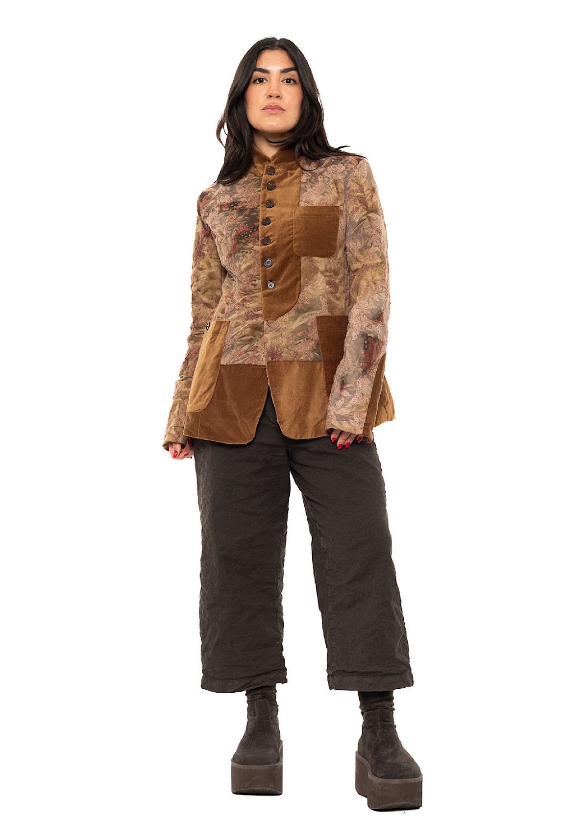 TEXTURED STRAIGHT-CUT JACKET