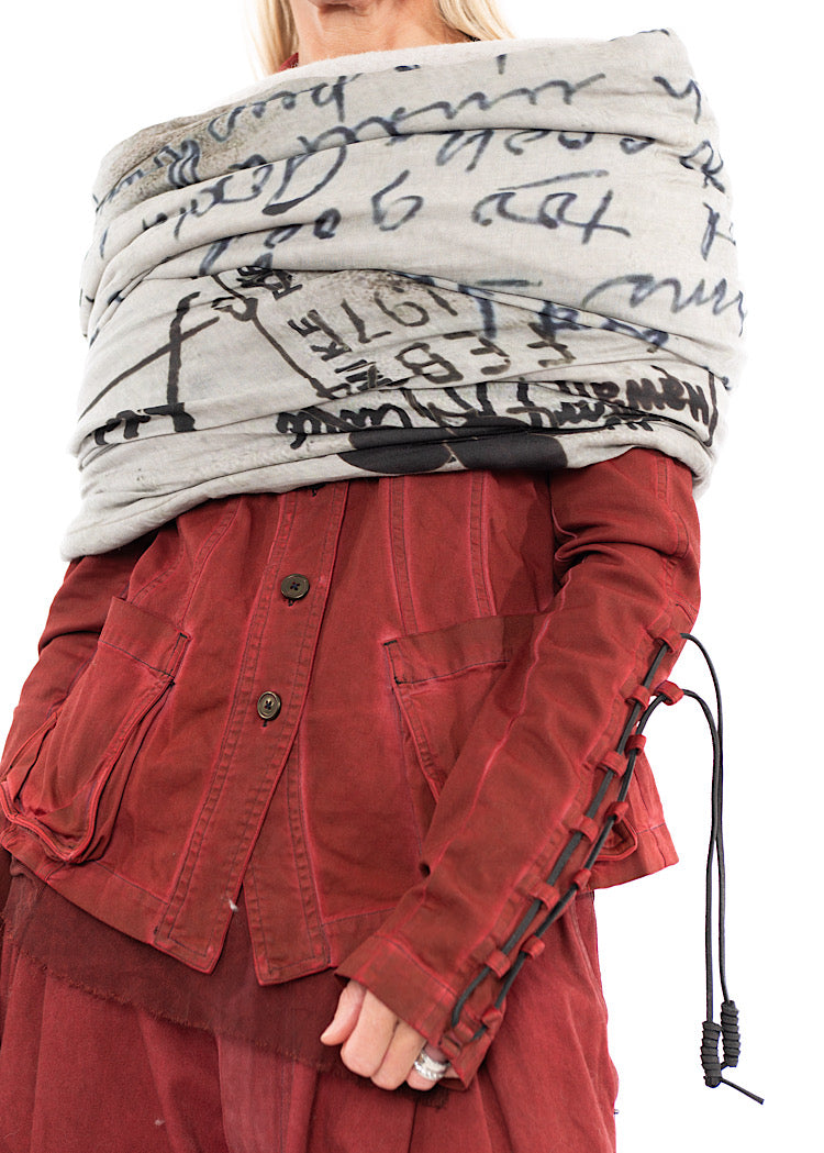 RUNDHOLZ DIP KNITTED SCARF