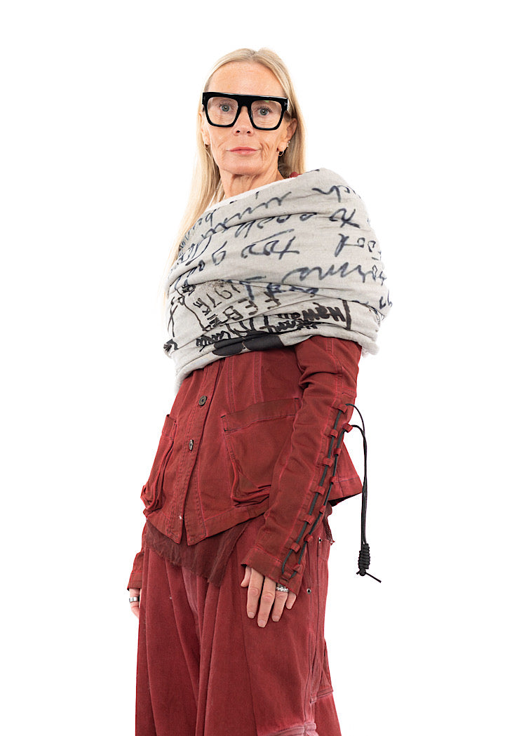 RUNDHOLZ DIP KNITTED SCARF