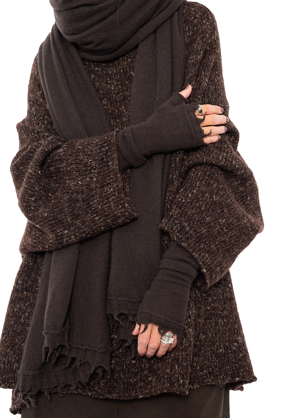 SIGNATURE CASHMERE FINGERLESS CUFF