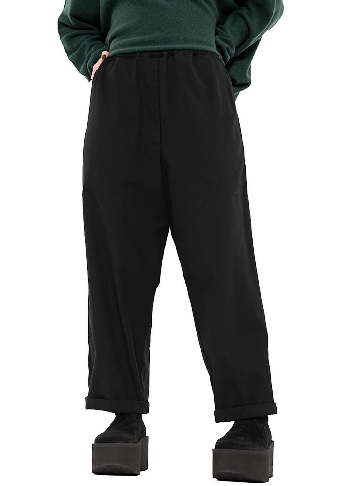 TAPERED COTTON TROUSER