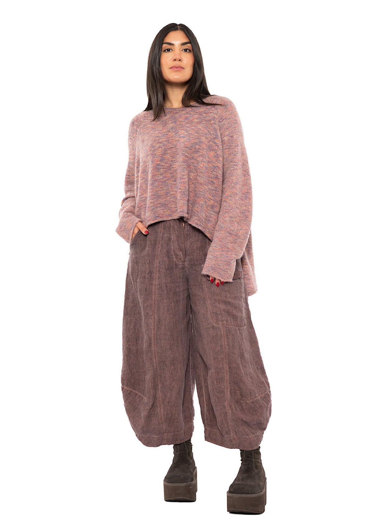 WINTER LINEN BALLOON TROUSER