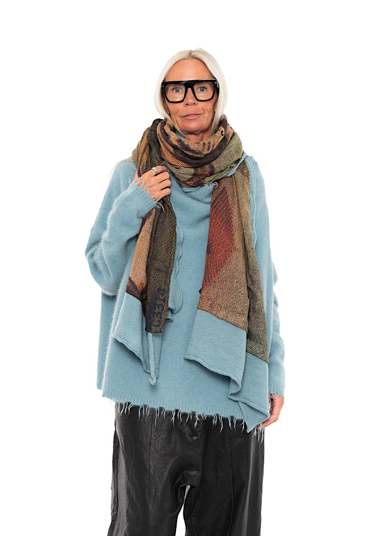 RUNDHOLZ DIP 1/2 SHARER KNITTED SCARF
