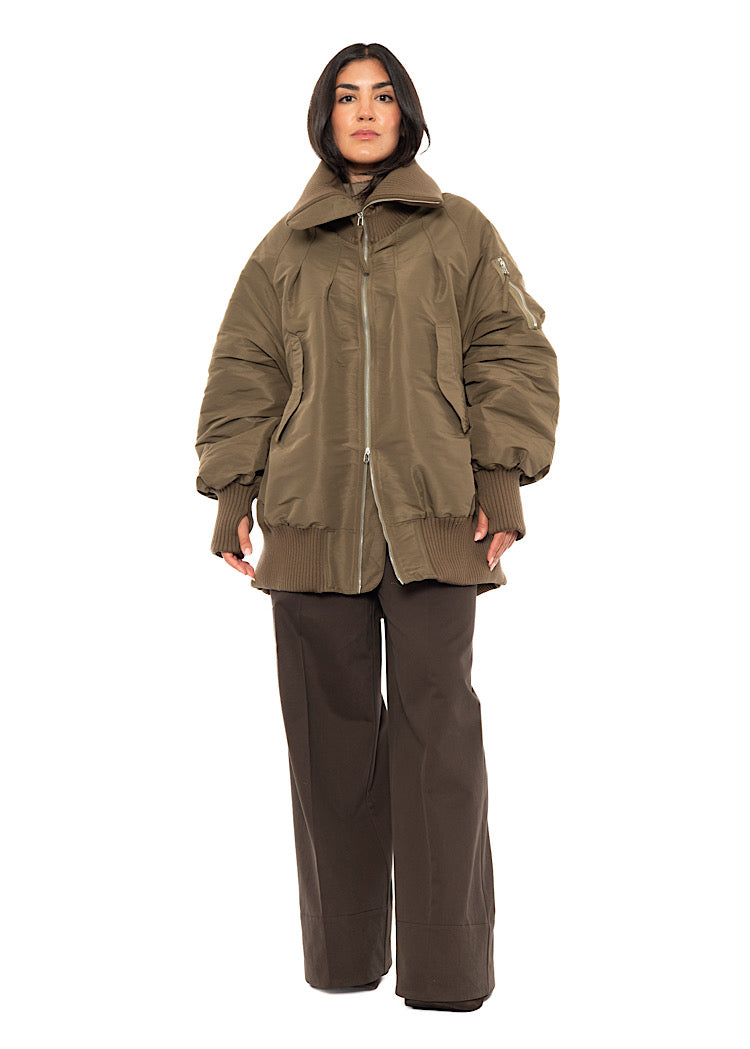 OVERSIZED PADDED BOMBER JACKET