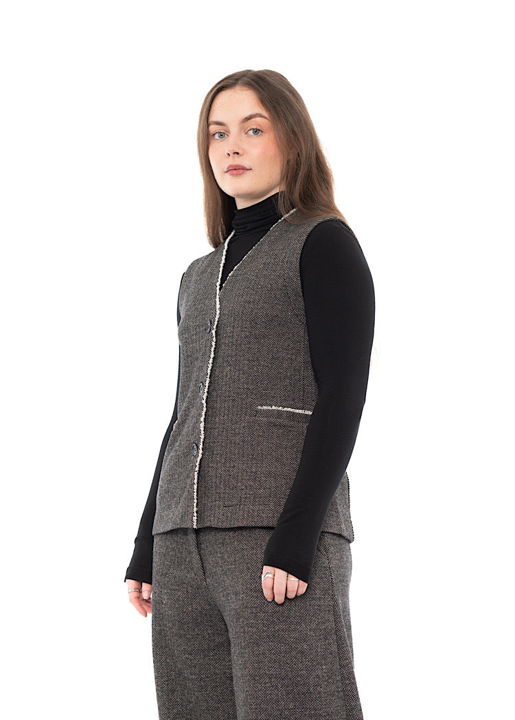 HERRINGBONE GENNY I WAISTCOAT