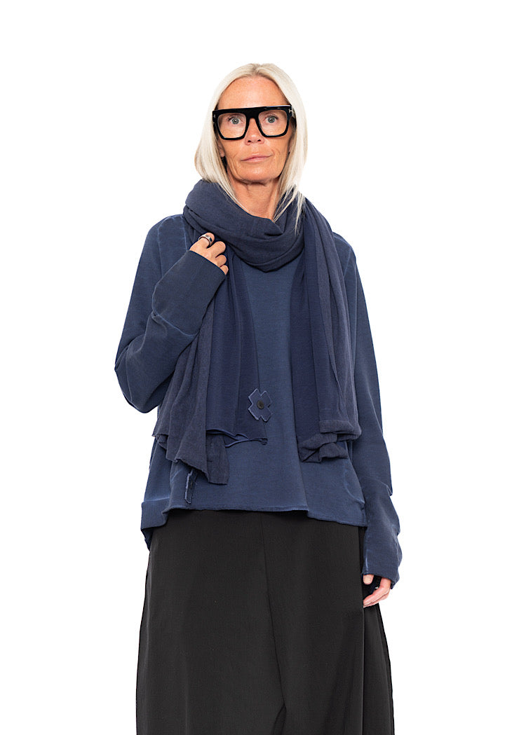 MESH OVERLAY SCARF