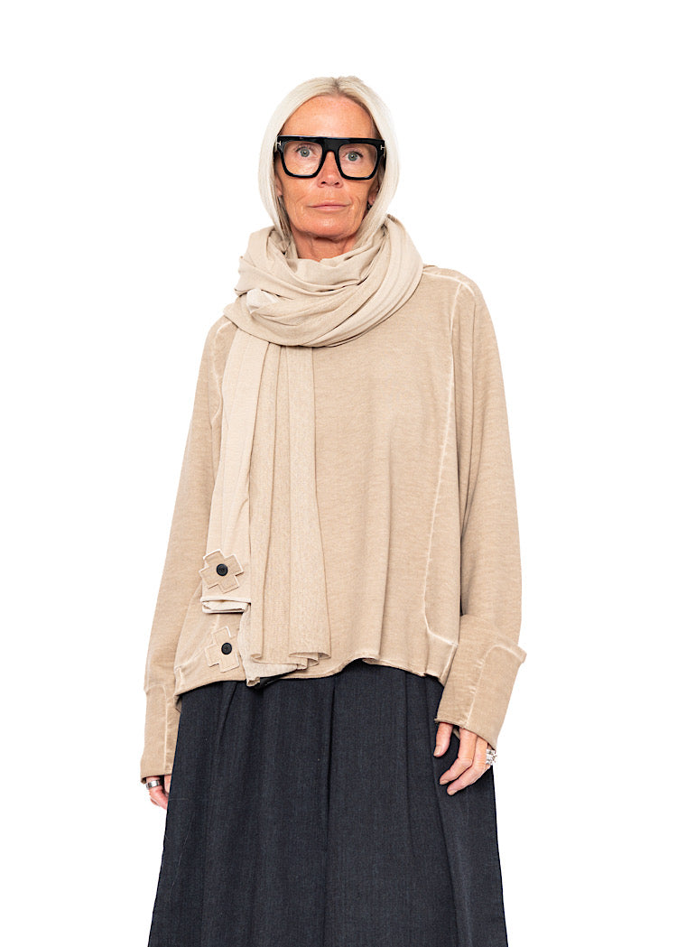 MESH OVERLAY SCARF