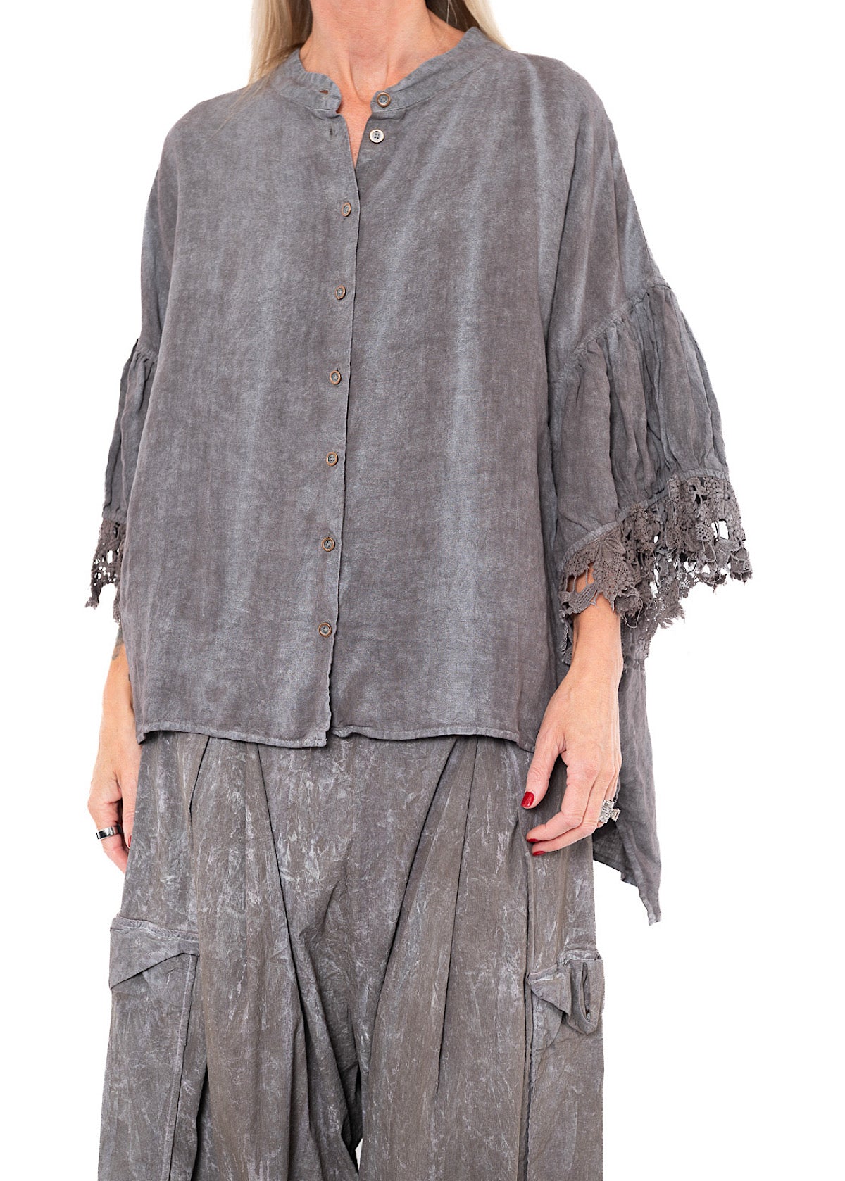 RUNDHOLZ DIP BLOUSE