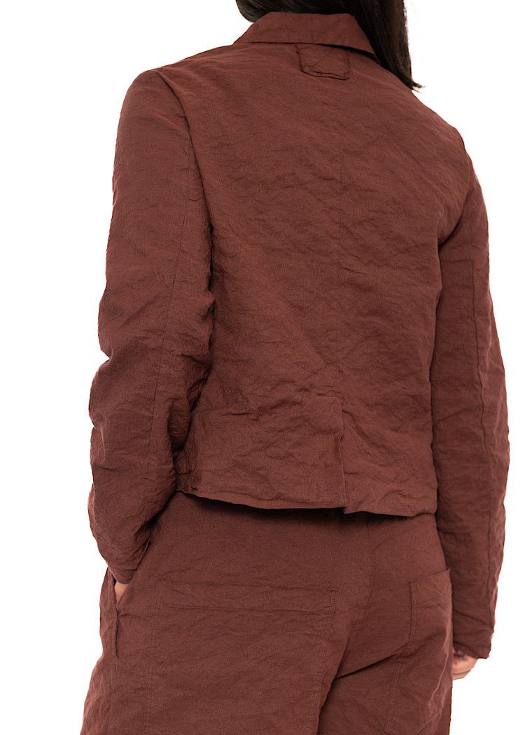 SIGNATURE CRINKLE BOXY JACKET