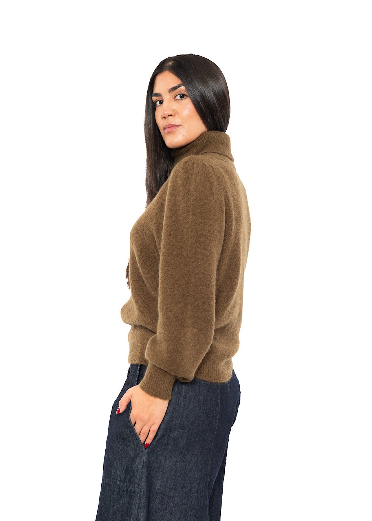 ALPACA-MIX SCULPTURAL PULLOVER