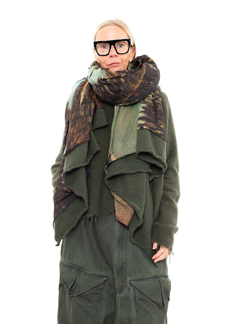 RUNDHOLZ DIP KNITTED SCARF