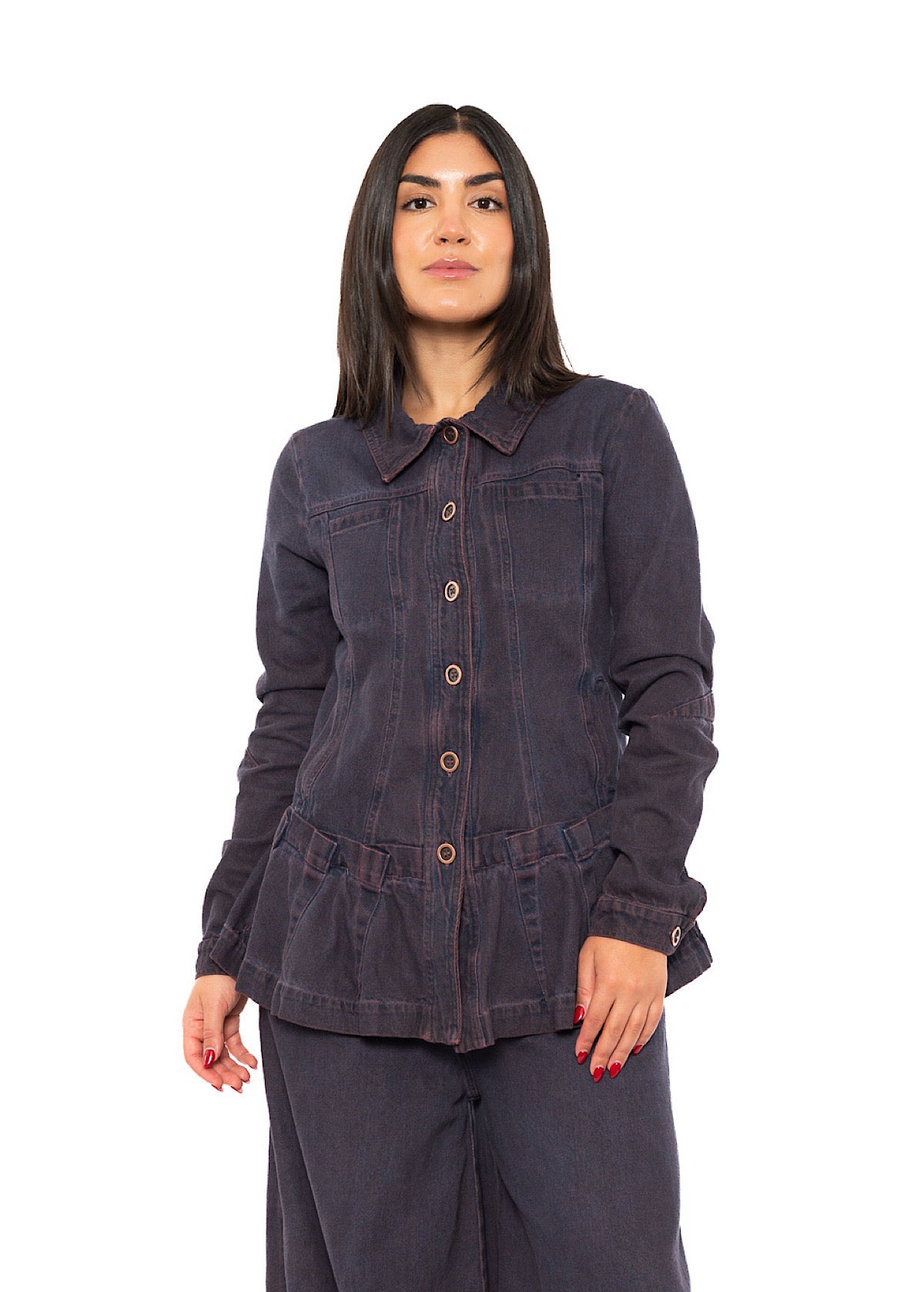 GARMENT-DYED DENIM JACKET