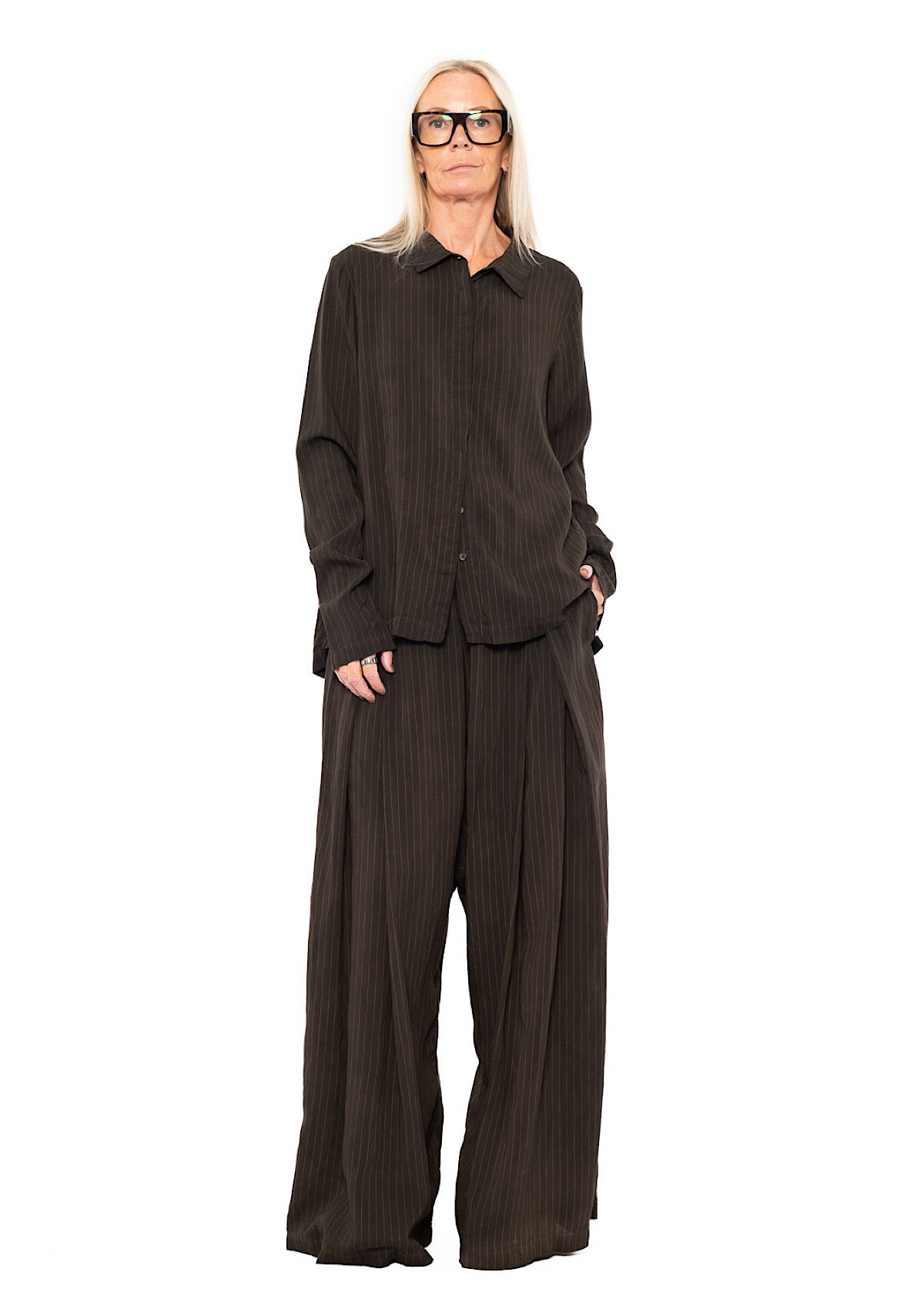 FLUID PINSTRIPE PALAZZO TROUSER