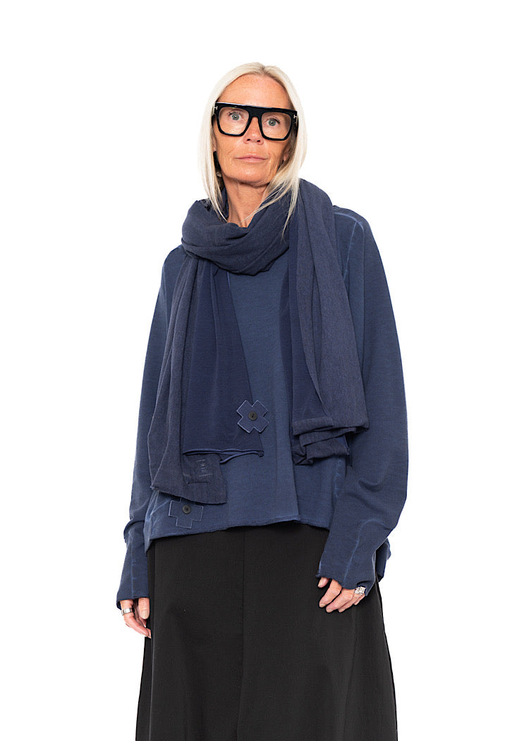 MESH OVERLAY SCARF