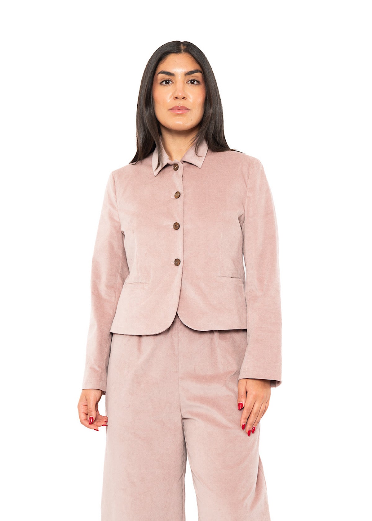 CROPPED VELVET GINNY JACKET