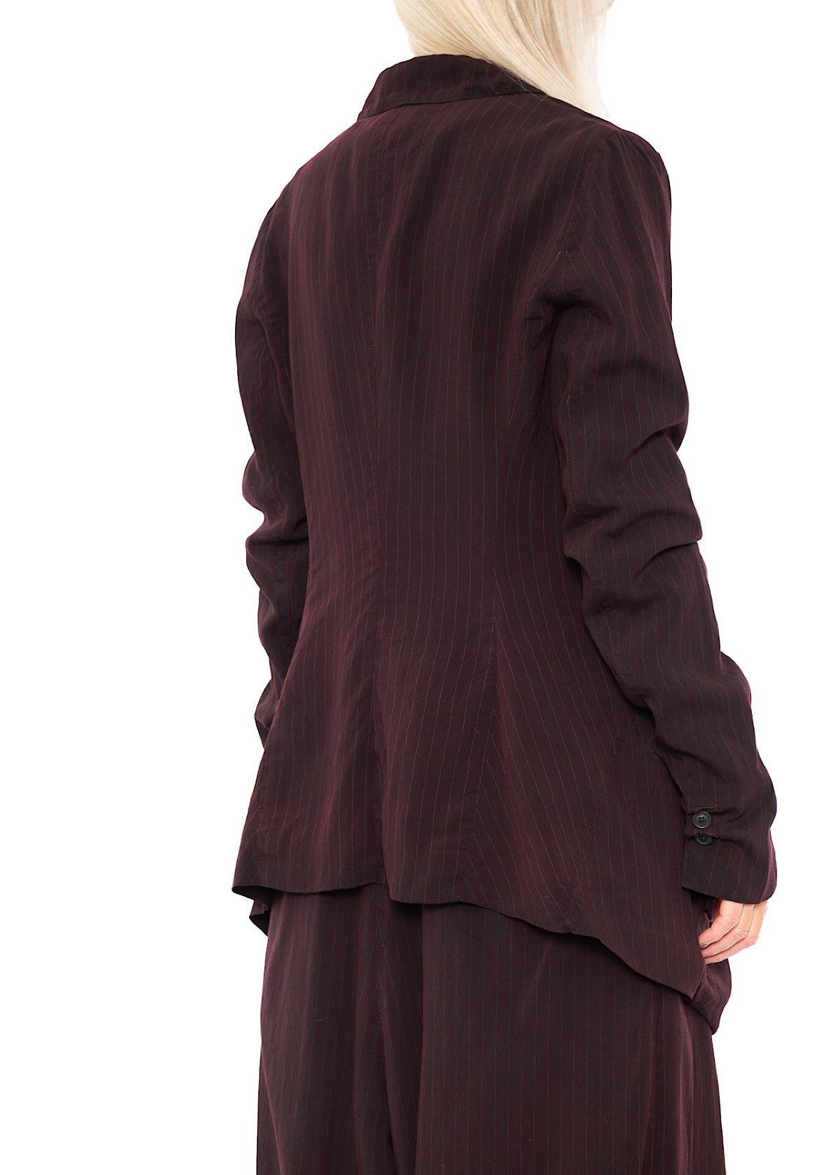 FLUID PINSTRIPE LONGLINE JACKET