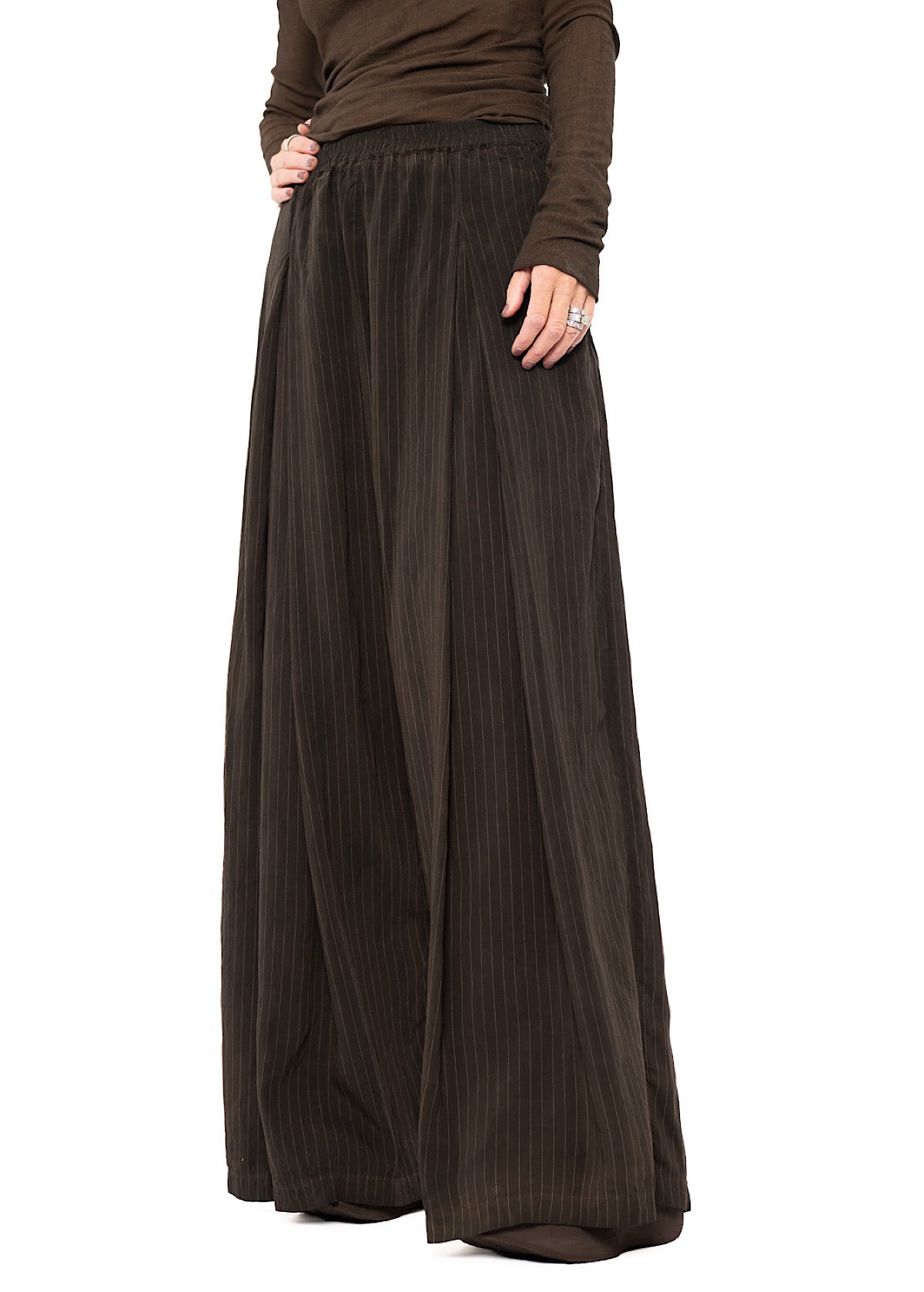 FLUID PINSTRIPE PALAZZO TROUSER