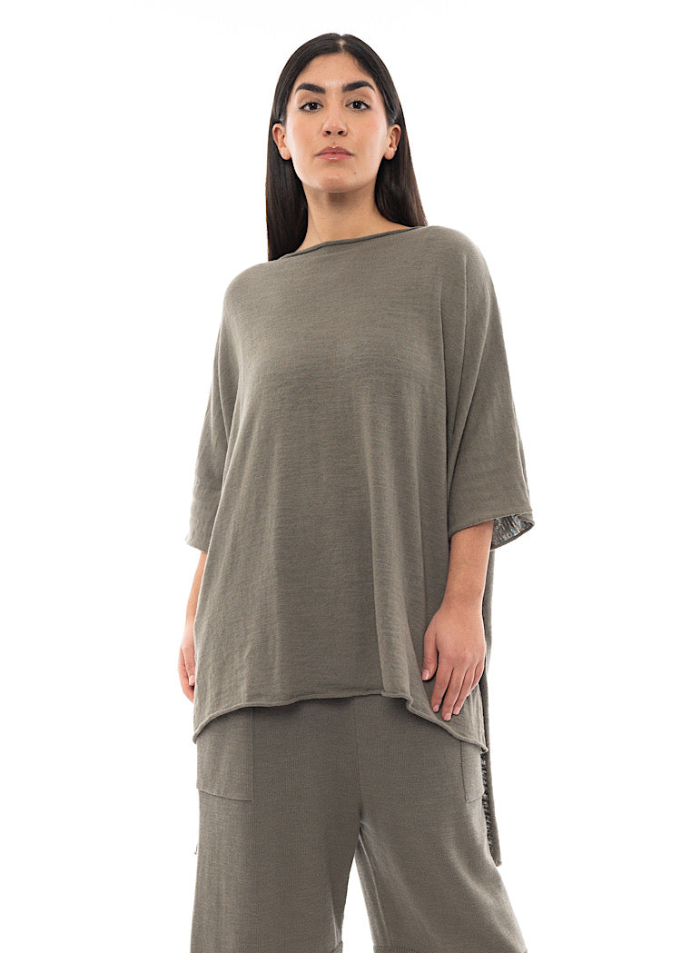 SORT AARHUS ELSA KNITTED TUNIC