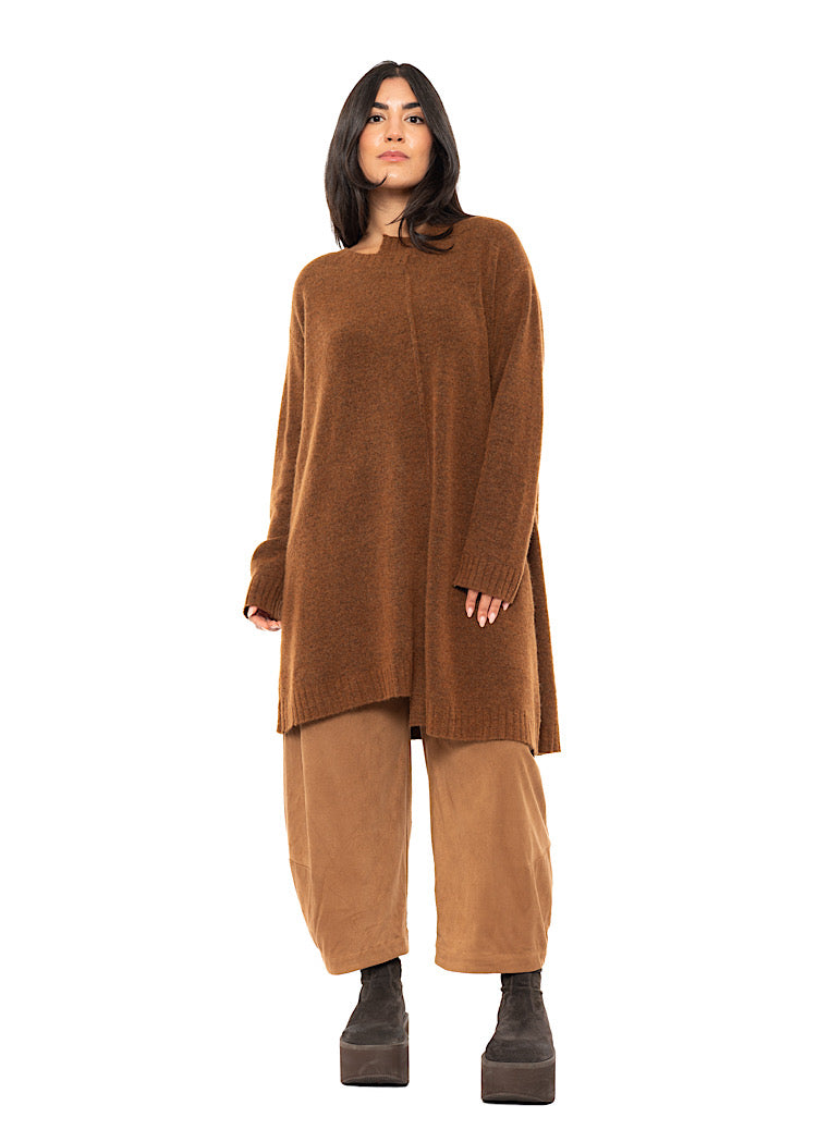 BRUSHED MÉLANGE KNITTED TUNIC
