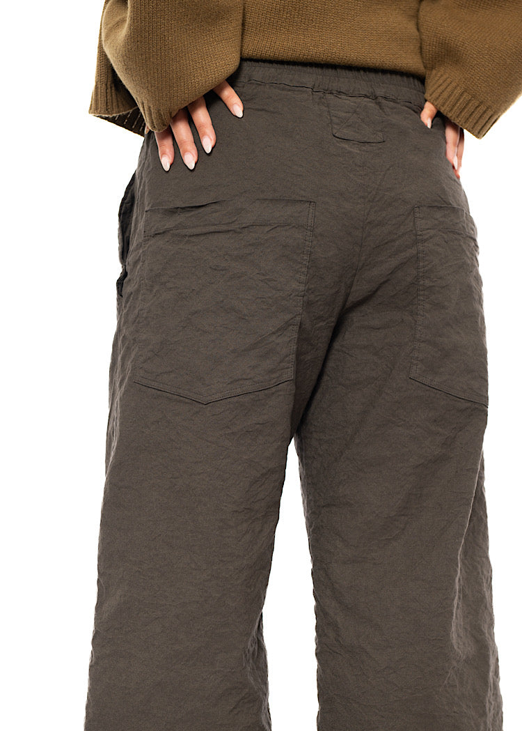 SIGNATURE CRINKLE STRAIGHT LEG TROUSER